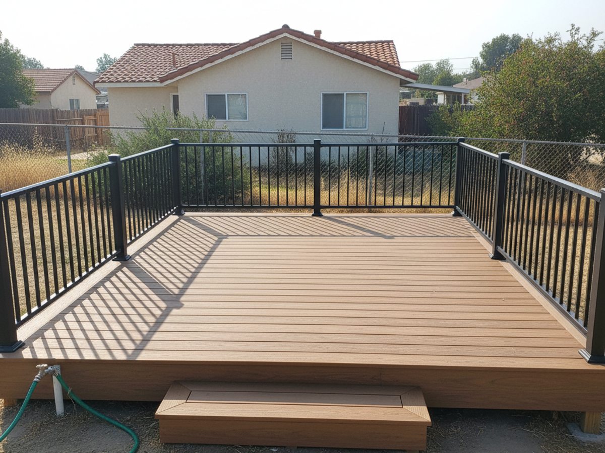 Composite Decking completed by Omega Deck Company in Hesperia, CA