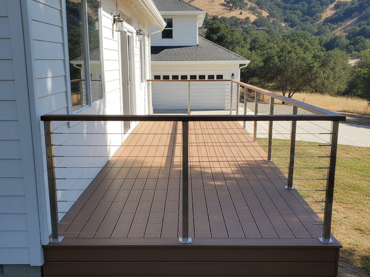 Deck Railing Installation completed by Omega Deck Company in Rosamond, CA