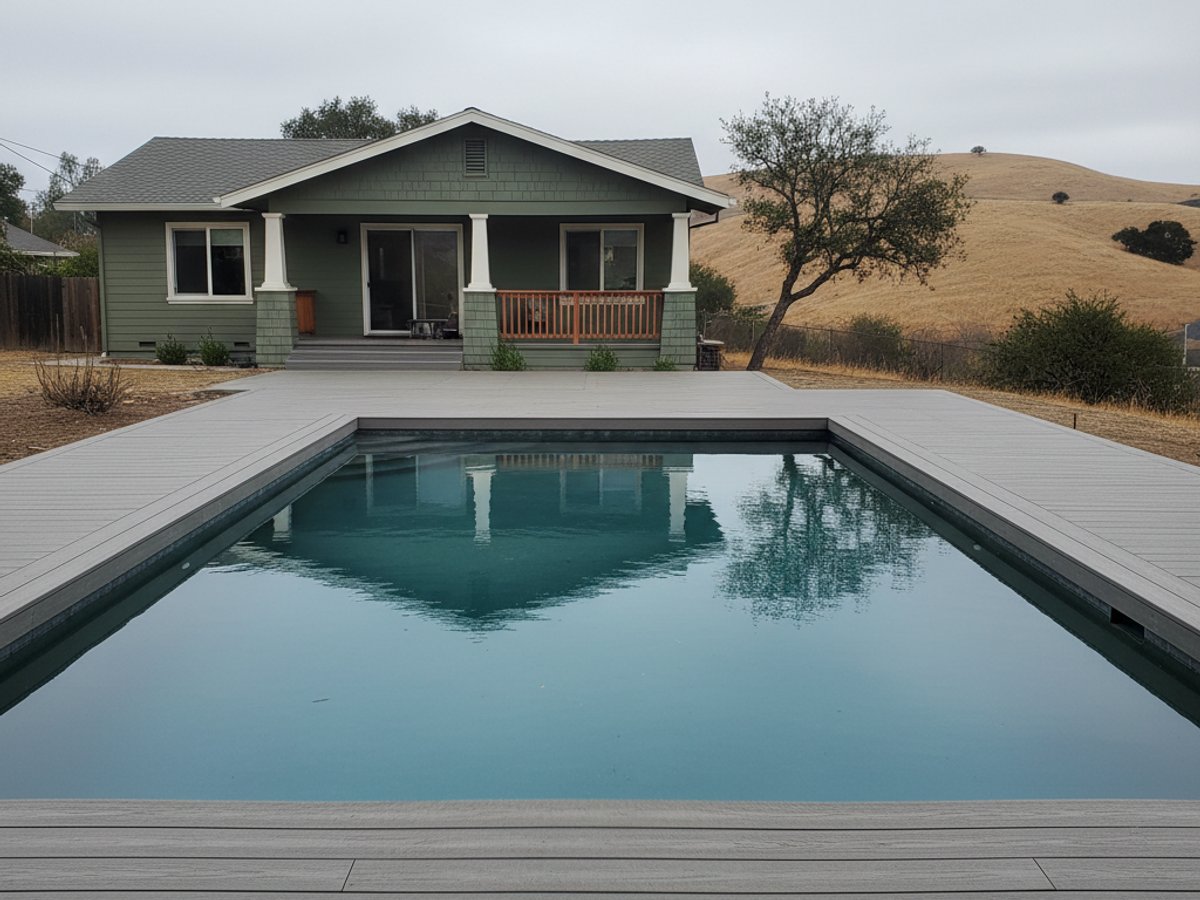 Deck Resurfacing completed by Omega Deck Company in Rosamond, CA