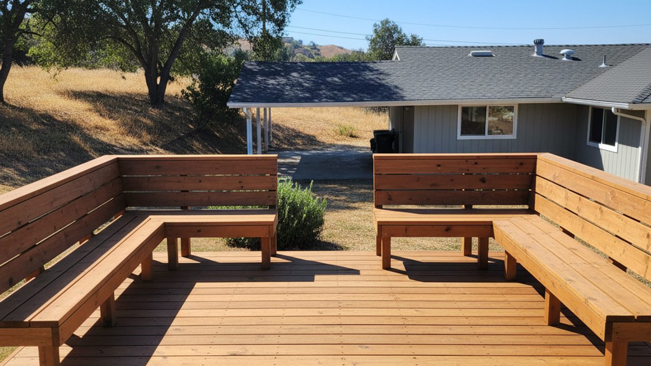 Pergolas & Covered Decks completed by Omega Deck Company in Acton, CA