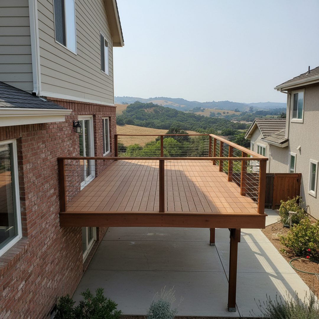 Deck Staining & Sealing completed by Omega Deck Company in Santa Clarita, CA