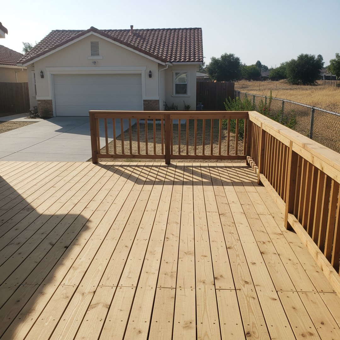 Deck Resurfacing completed by Omega Deck Company in Hesperia, CA